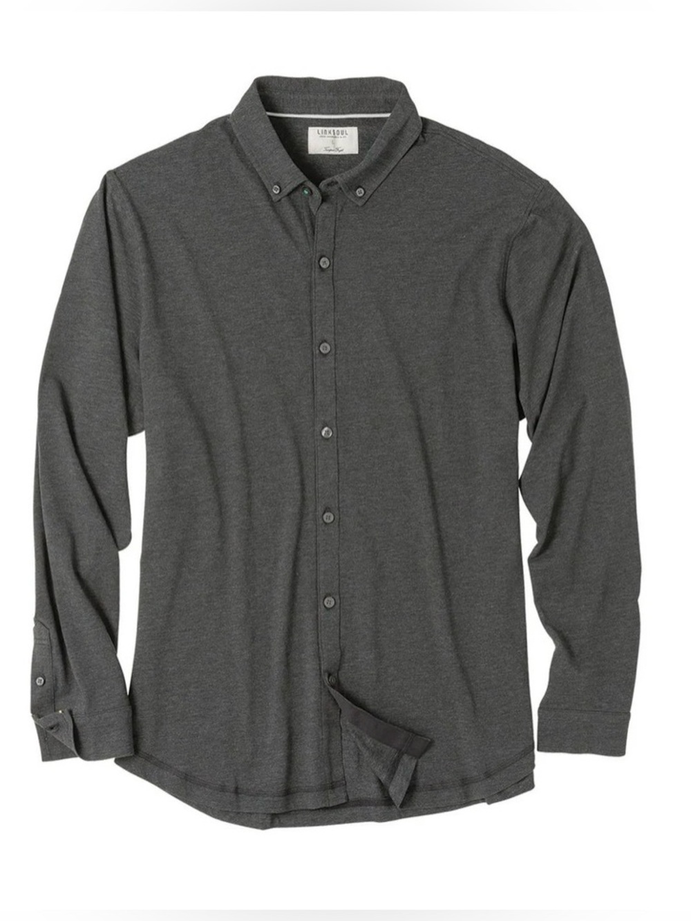 Linksoul "The Rambler" Heathered Charcoal Button-Down Shirt